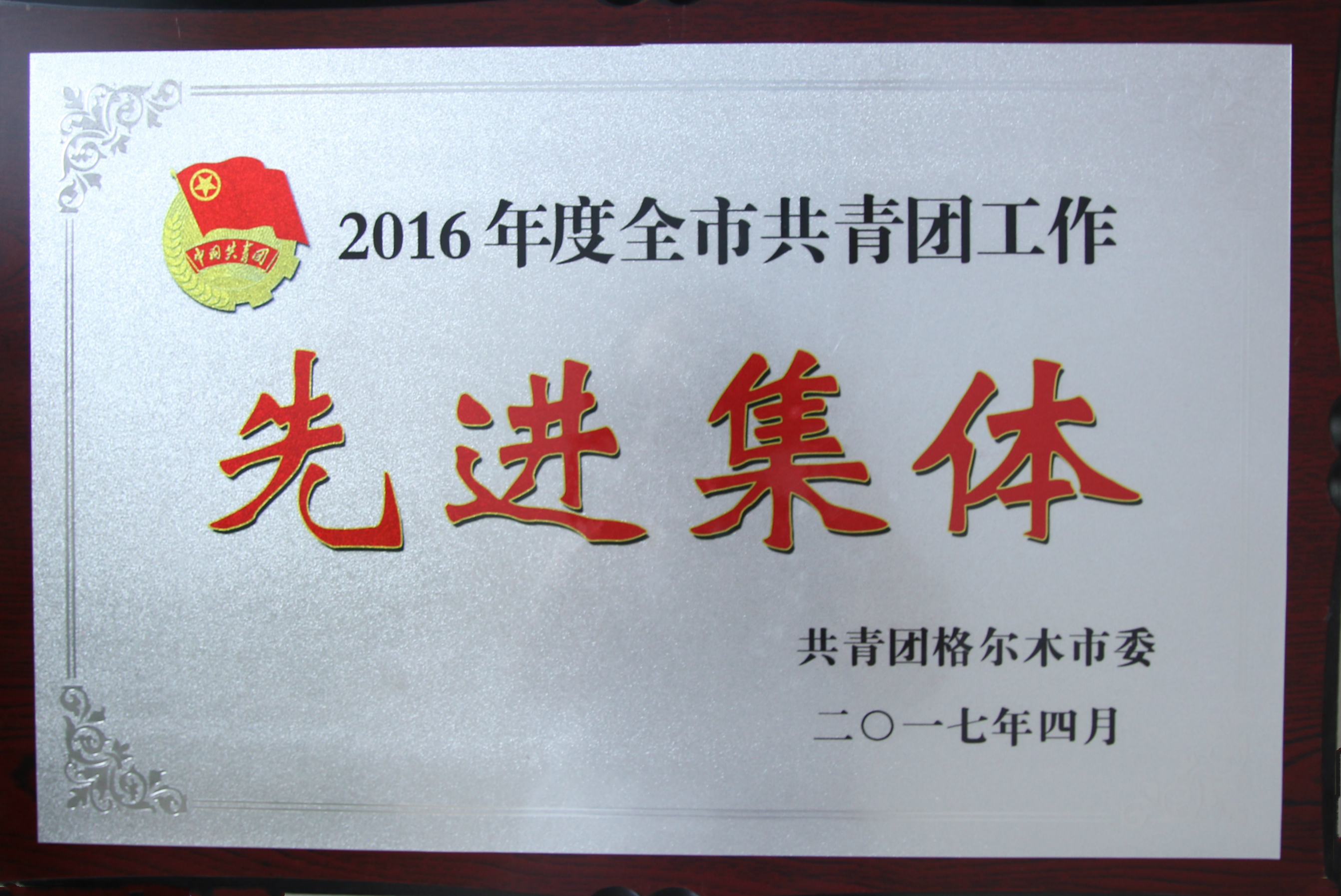 2016年度全市共青团工作先进集体